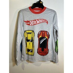 hot wheels boys sleepwear set long sleeve pants size large 10-12